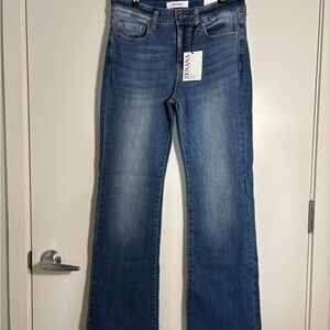 NWT Zenana Outfitters Midrise Bootcut Dark Denim Jeans